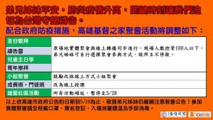2021/05/15高雄基督之家聚會及最新防疫說明